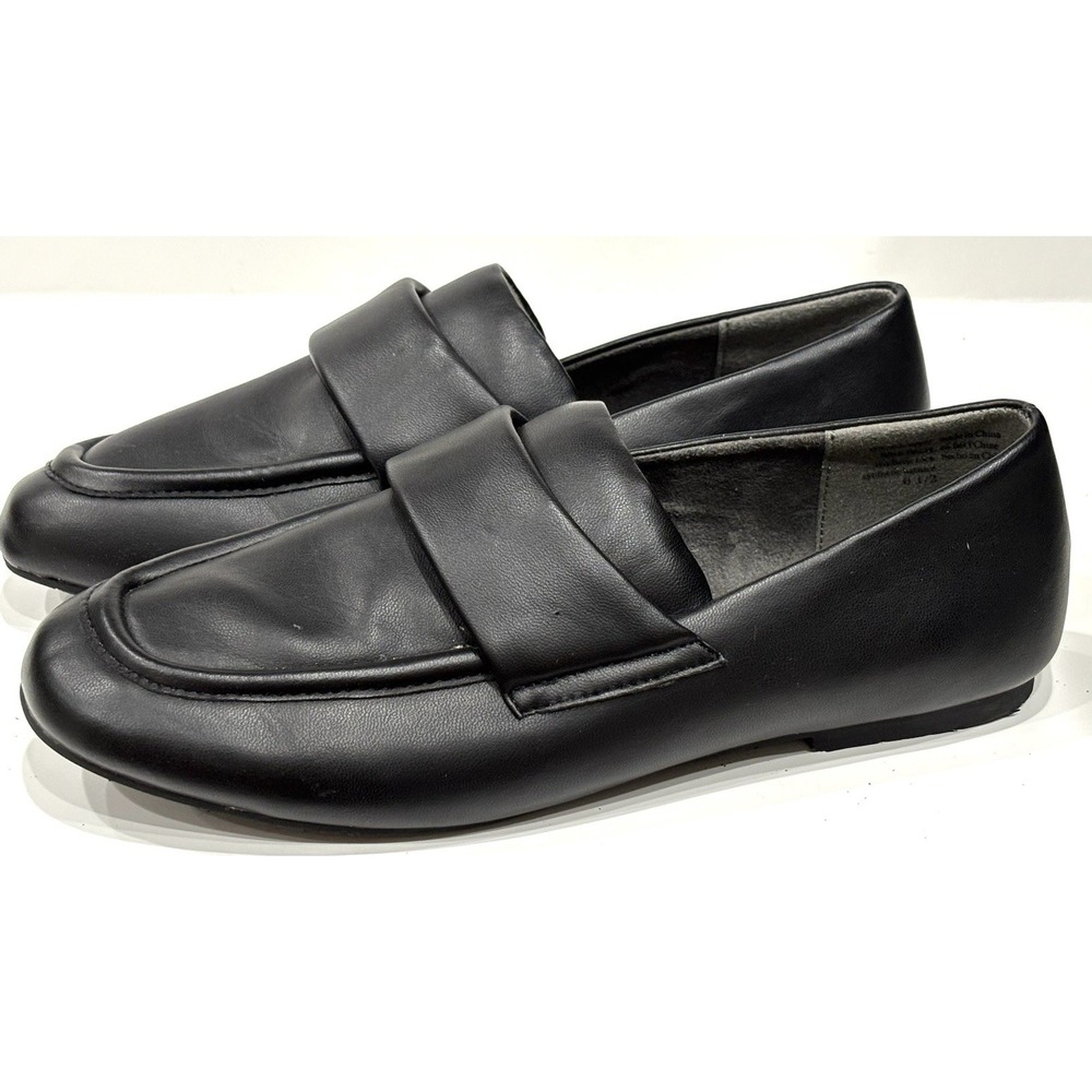 BC Footwear Women's Black Penny Loafers Slip On Casual Flats Size 6.5